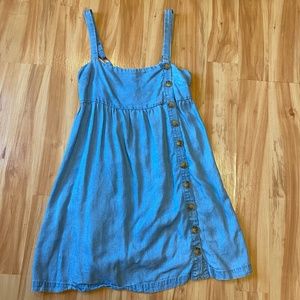 Soft denim Urban Outfitters side button dress